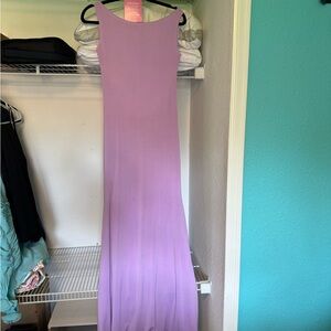 Elegant Lavender Sleeveless Dress